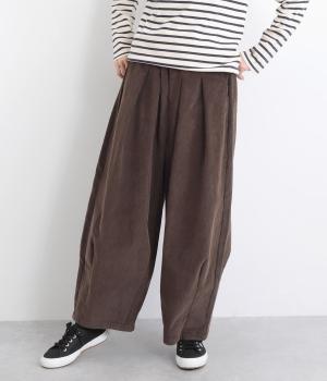 コーデュロイタックワイドパンツ