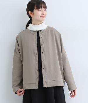 ベロア裏毛カーディガン