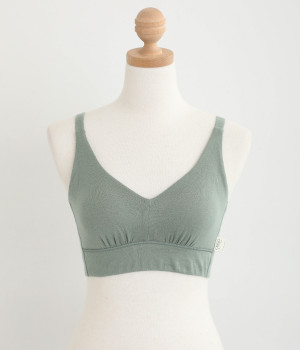 ヘルシーシリーズ　ブラ(ハーブグリーン-M)