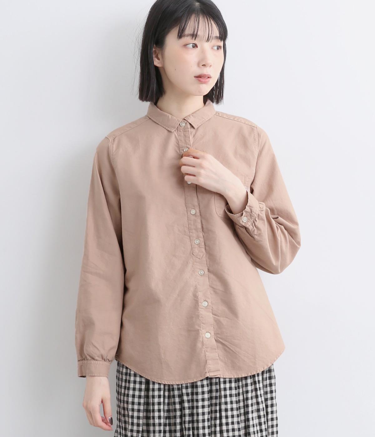 オックス日本製品染シャツ(ローズピンク-F)