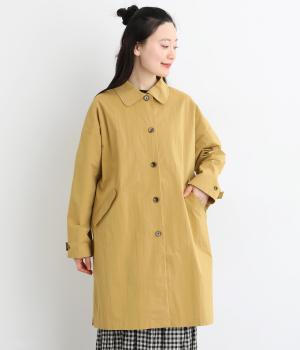 コットンナイロンツイルストレッチコート2(ベージュ-F)