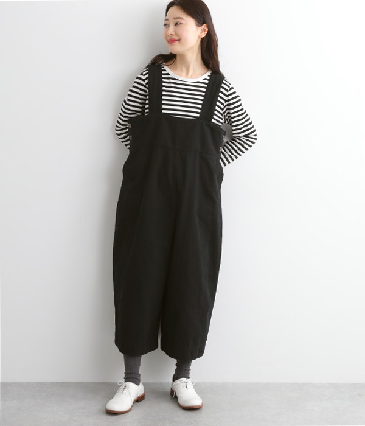 アンヌーク2025ss コットンギャザーサロペット38 anuke アンヌーク 2025SpringSummer オールインワン Cotton