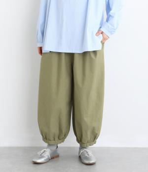 オックス日本製品染ワイドパンツ(ソフトカーキ-F)