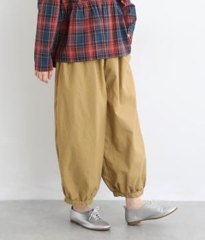 オックス日本製品染ワイドパンツ(ベージュ-F)