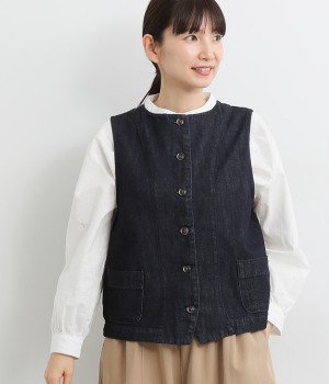 コットン甘織デニムベスト（SUN VALLEY）の商品詳細