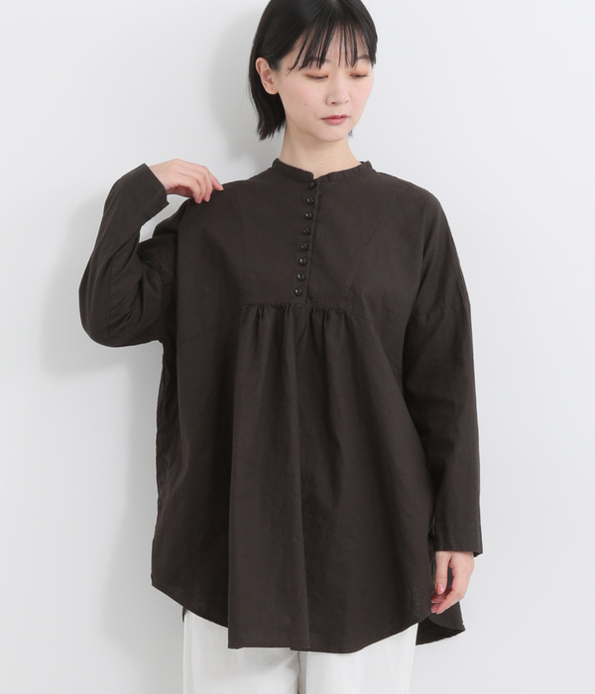 tukuroi by SUN VALLEY】コットンリネン平織日本製品染襟