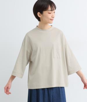 【tukuroi by SUN VALLEY】コットンスムースシルケット7分袖カットソー