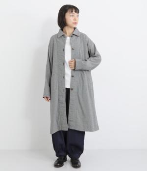 コットン平織×綾織二十織　コート