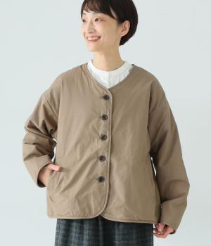 【tukuroi by SUN VALLEY】コットン馬布ピーチ起毛×裏フリースリバーシブルジャケット