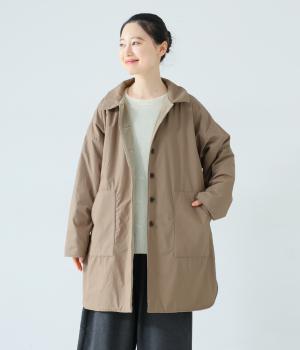 【tukuroi by SUN VALLEY】コットン馬布ピーチ起毛×裏フリースコート