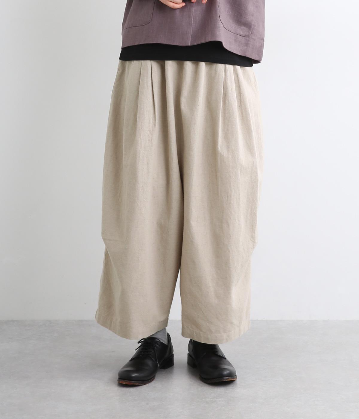 コットンリネン平織 コクーンパンツ（SUN VALLEY）の商品詳細
