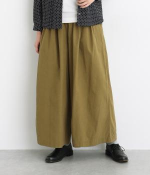 【tukuroi by SUN VALLEY】コットンレーヨンリネン平織　ワイドパンツ