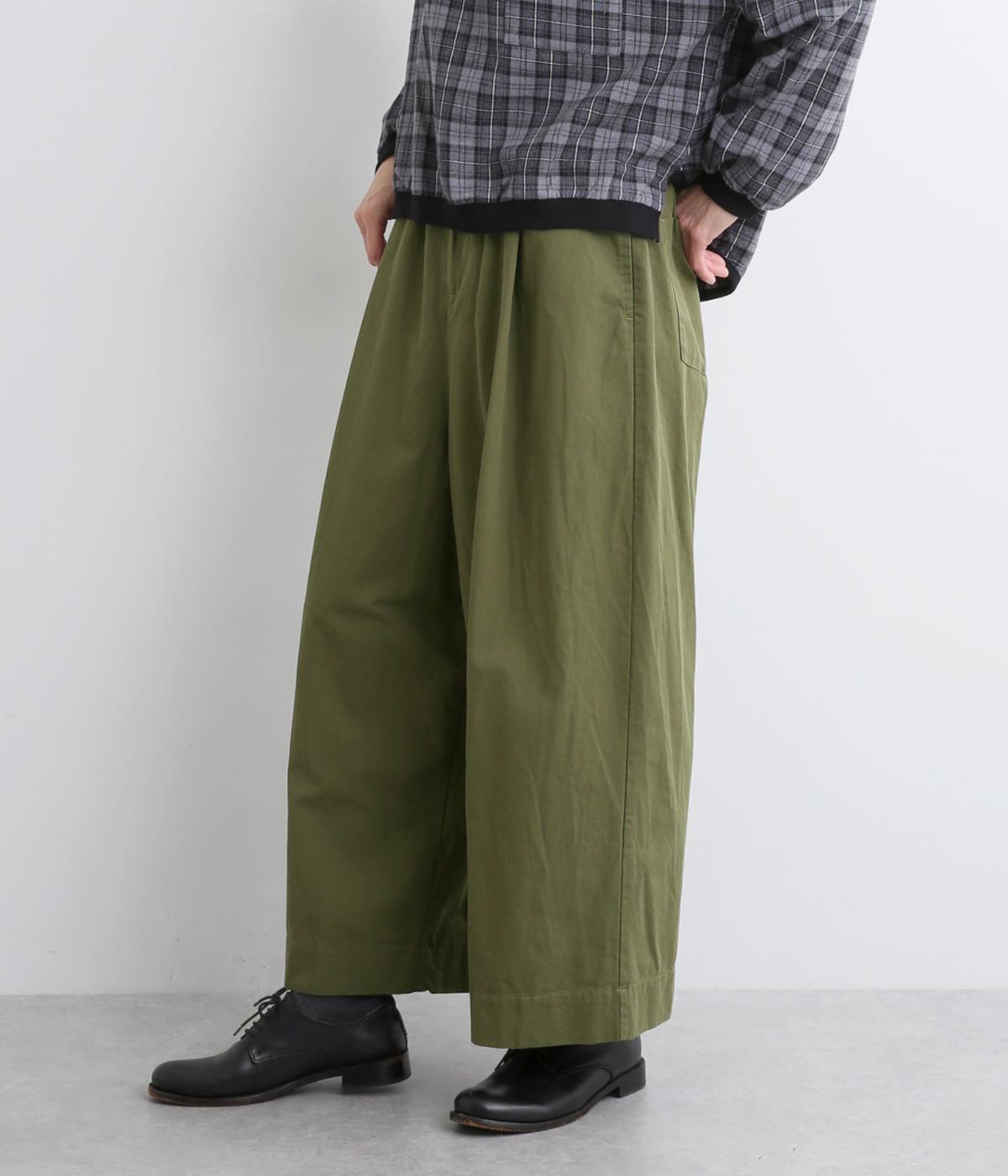 コットン綾織ワイドパンツ（SUN VALLEY）の商品詳細