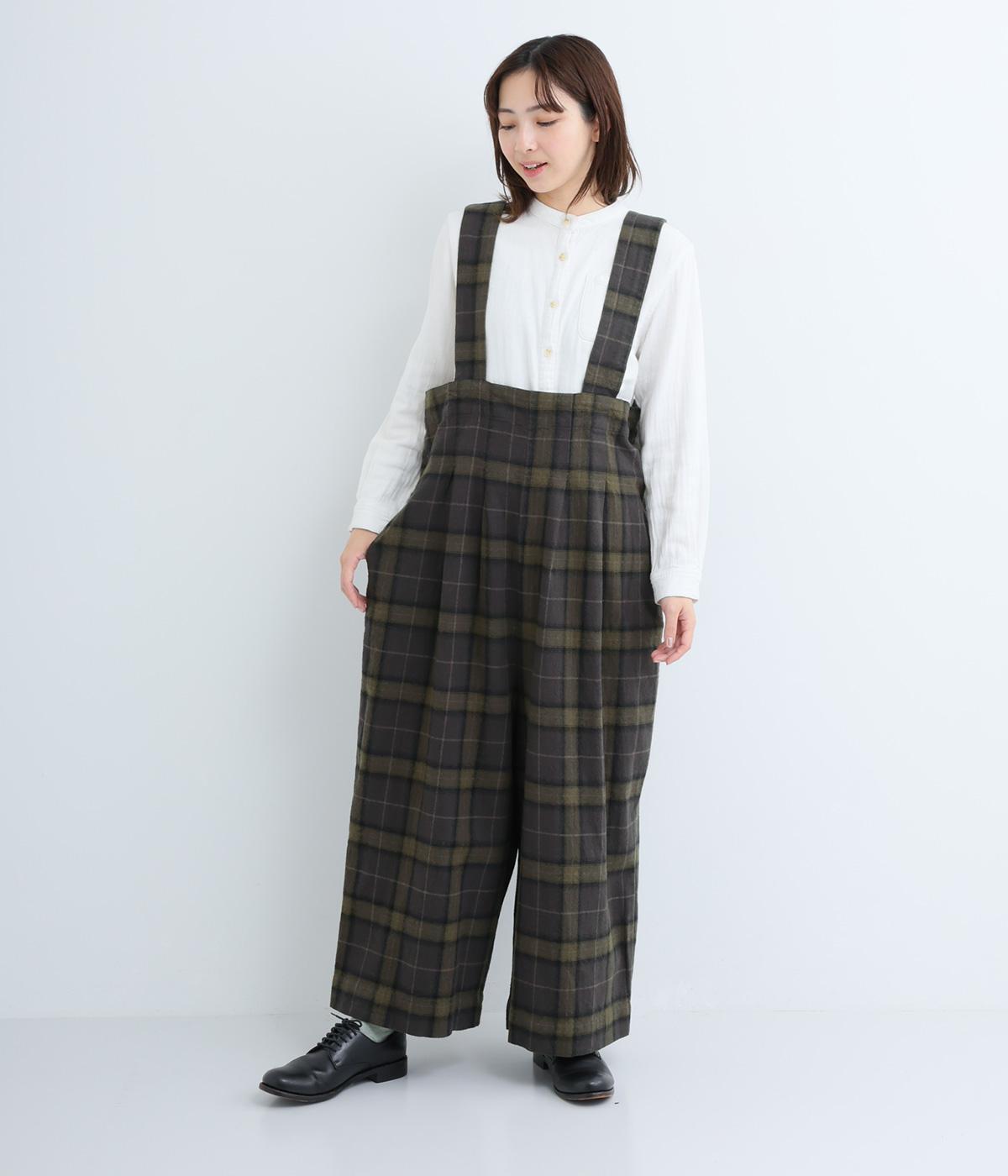 コットンリネン平織起毛サロペットパンツ（SUN VALLEY）の商品詳細