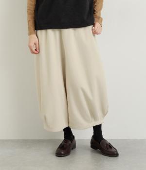 ウール混TRダブルフェイスパンツ(無地アイボリー-F)