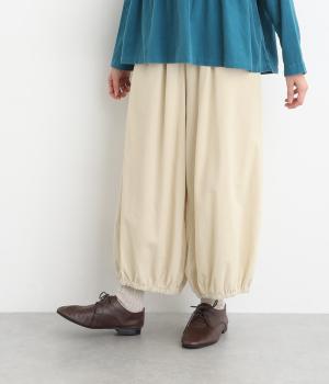 コーデュロイコクーンワイドパンツ(オフシロ-F)