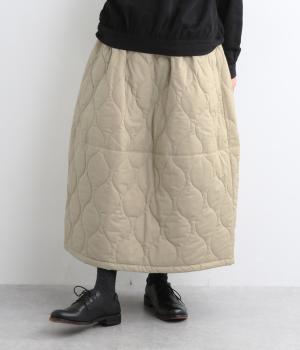 コットンローン中わたキルティングコクーンスカート