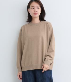 リサイクルポリエステルナイロン天竺ニットプルオーバー