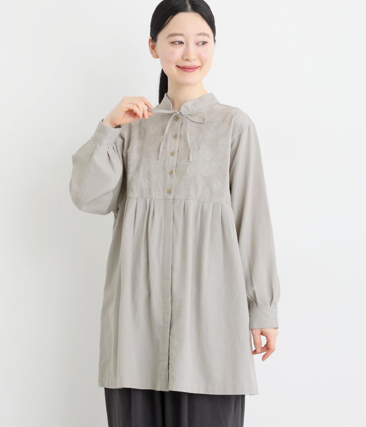 tukuroi by SUN VALLEY】コットンリネンツイルボタニカル刺繍前後2way