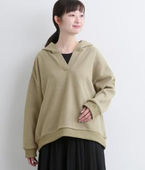 【tukuroi by SUN VALLEY】ハニカム起毛カットソーパーカー