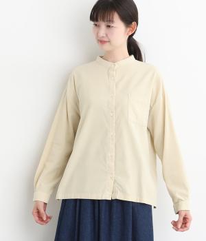 コーデュロイ長袖ブラウス(オフシロ-F)