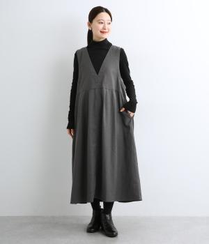 ツイルストレッチ　2wayジャンパースカート