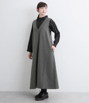 ウールライク2wayジャンパースカート