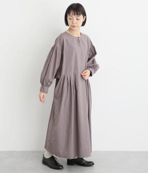 【tukuroi by SUN VALLEY】コットンリネン平織日本製品染前後2wayワンピース