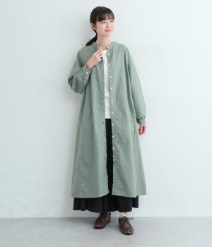 オックス日本製品染長袖ワンピース