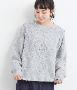 メランジェヤーンプルオーバー