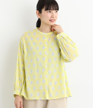 コモンスタンプ前開き長袖プルオーバー