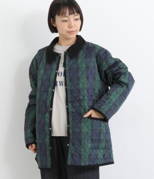 ダイヤチェック 襟付ジャケット