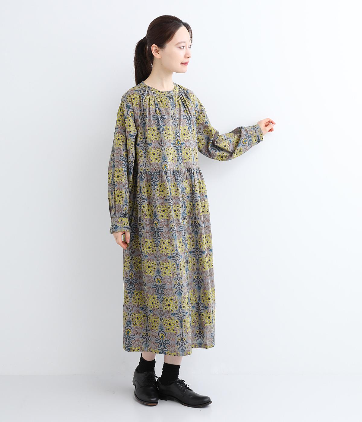 ガーデンクロス 前開きワンピース(グレイ-ONESIZE)