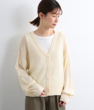 スルーメッシュカーディガン