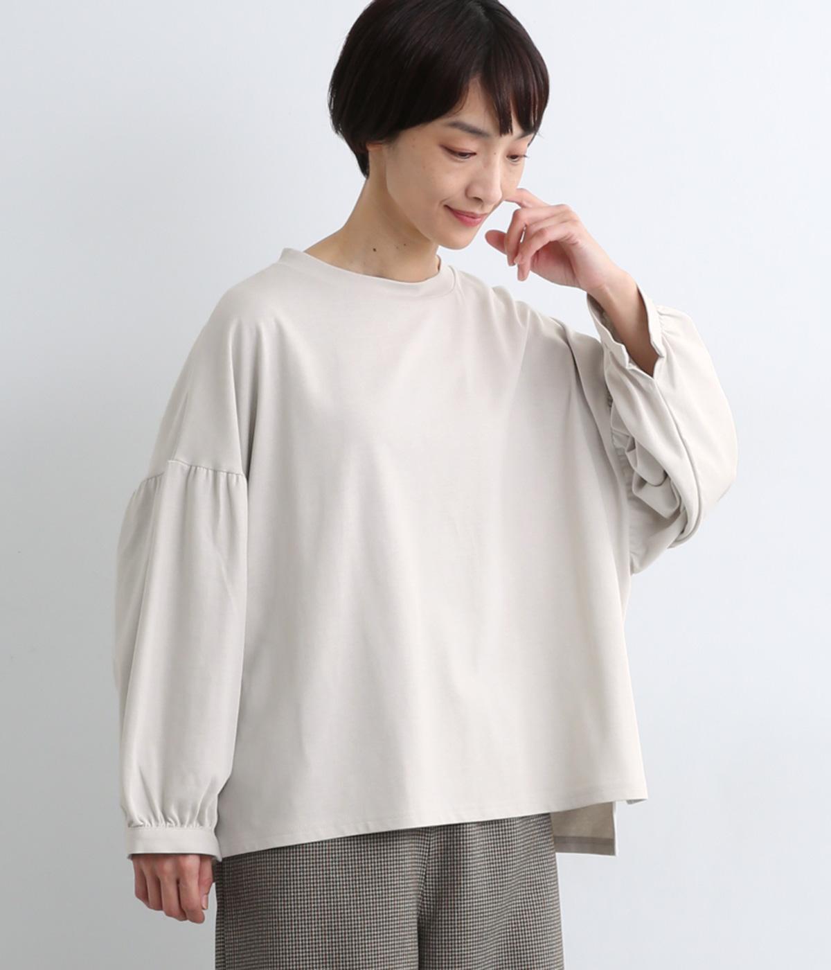 コットンバルーン袖プルオーバー(ベージュ-F)