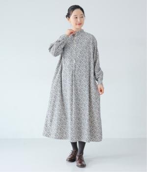 『Vintage Orchard』スタンドカラーAラインシャツワンピース