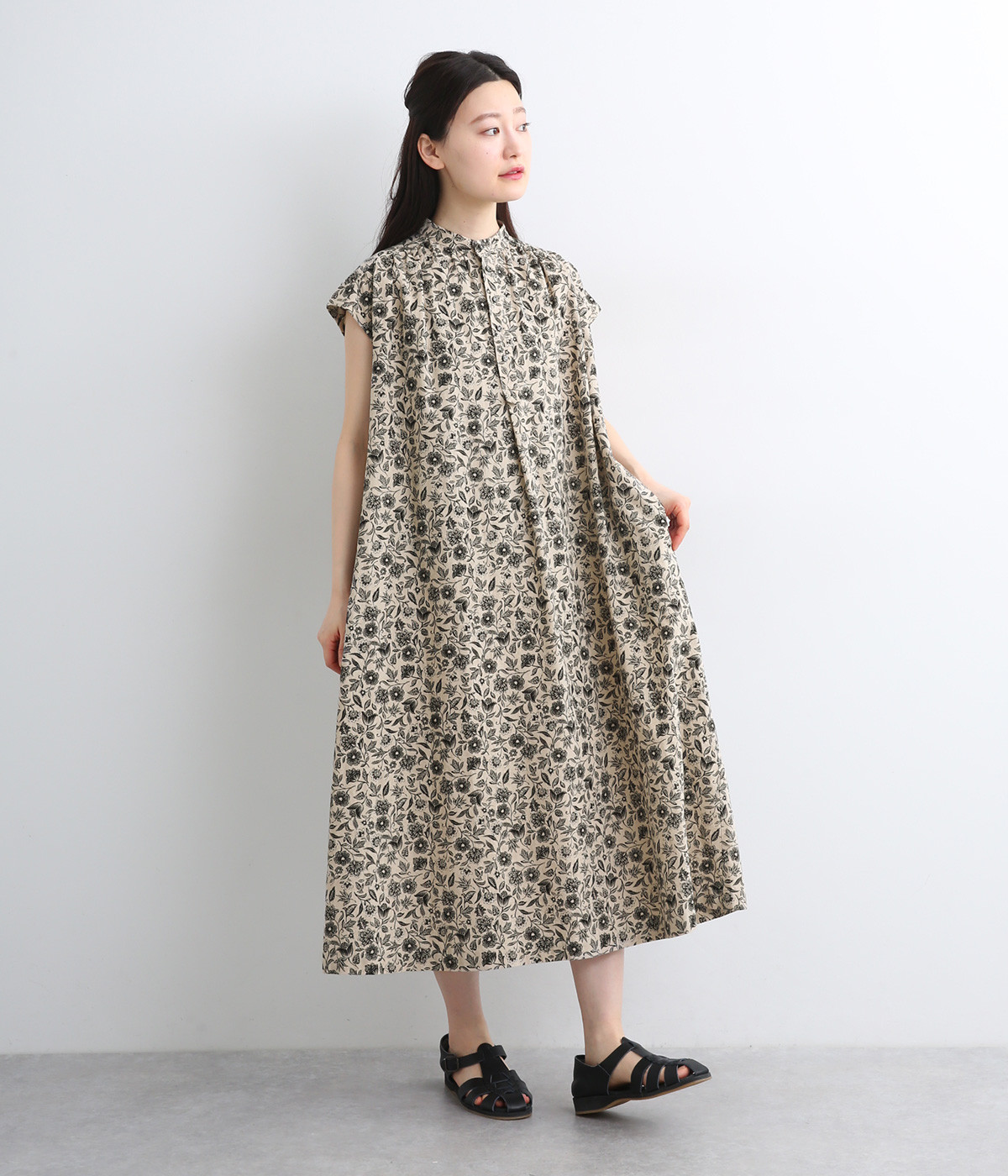 mamacoco 】Rene ルネ フレンチスリーブ ワンピース mamacoco
