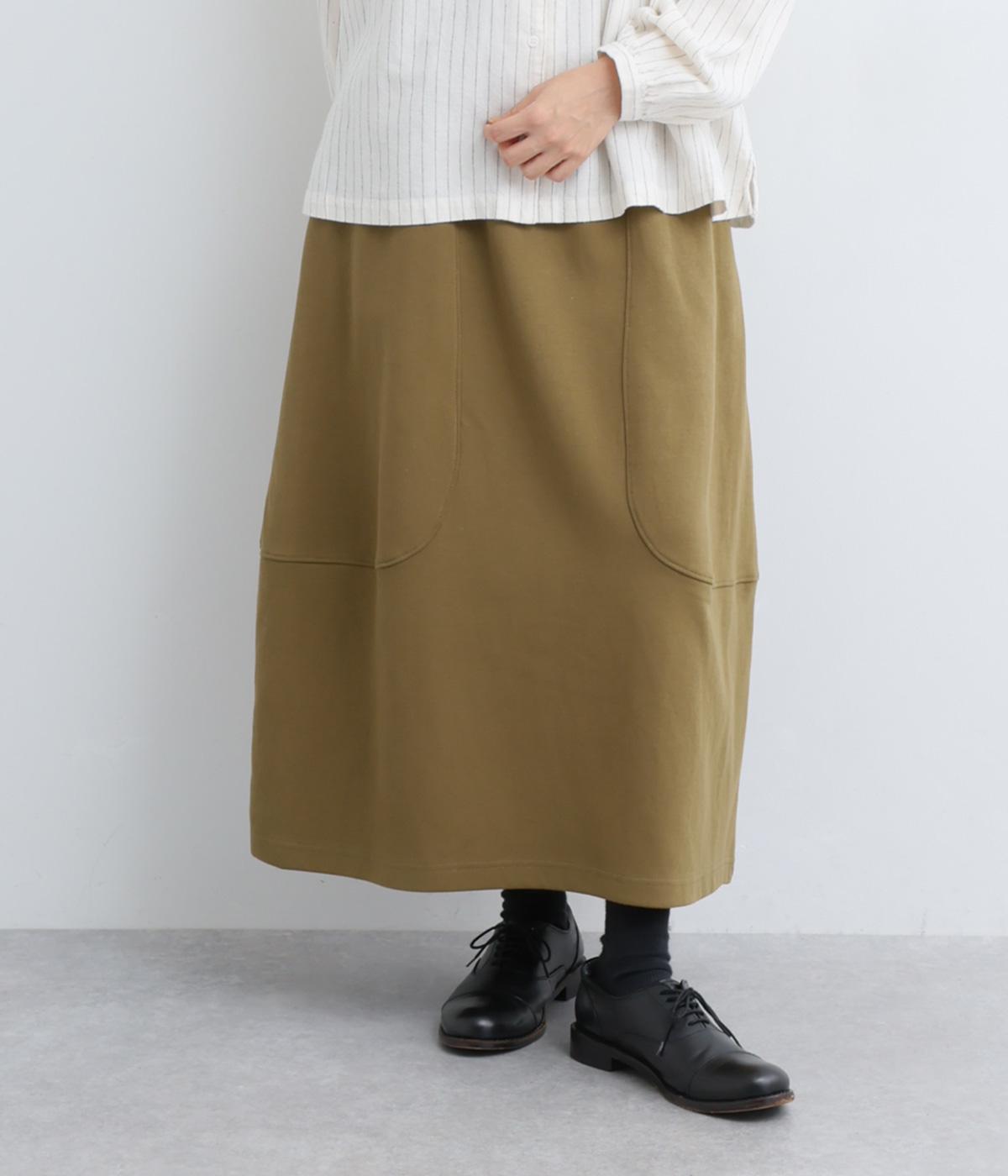 コクーン切替スカート(マスタード-F)