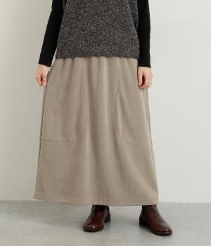 C.S RIB切替セミタイトスカート(ベージュ-F)