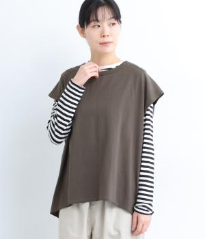 コットンBACKスリットベスト