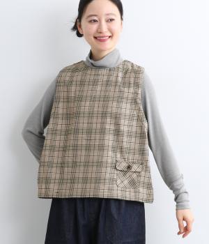 グレンチェック2wayベスト