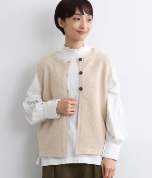 2wayニットベスト(アイボリー-F)