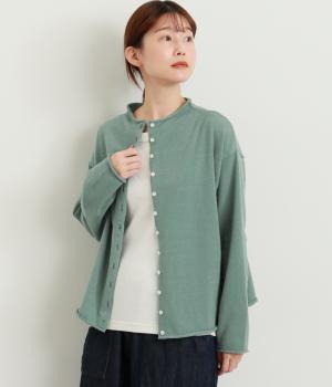 ハイゲージ多ボタンニットカーディガン