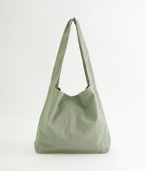 ワンハンドルくったりトート(スモークグリーン-ONESIZE)