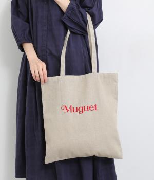 コットン風合いロゴ刺繍トート(キナリ-ONESIZE)