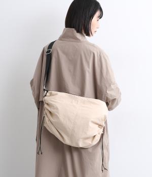 ワッシャーナイロンドロストショルダーバッグ(アイボリー-ONESIZE)