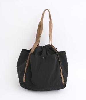 ワッシャーナイロンビッグトート(ブラック-ONESIZE)