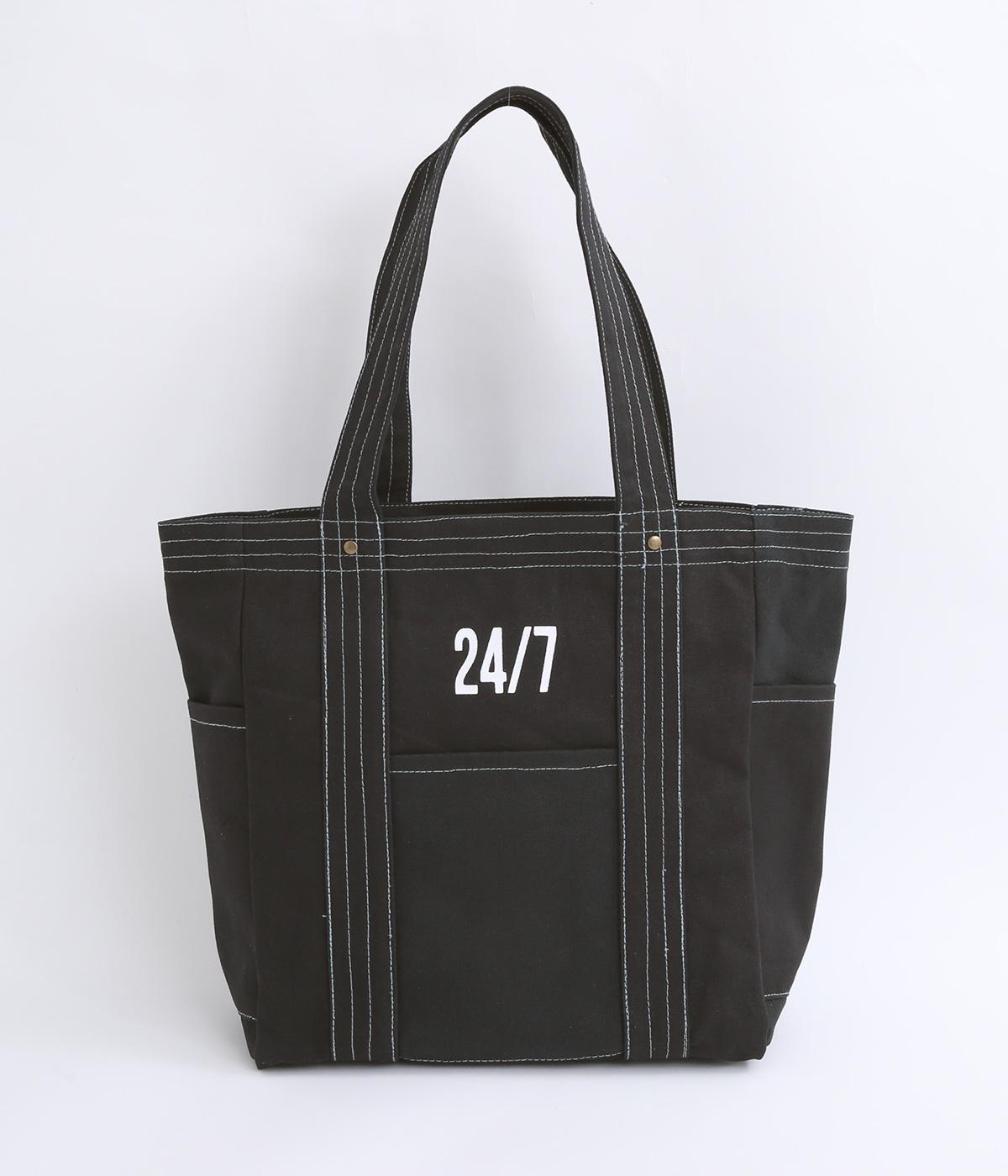 インドキャンバストートバッグ(ブラック-F)