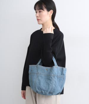 インドデニムミニトートバッグ