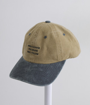 ウォッシュド ロゴキャップ
